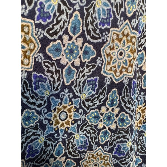 Ann Taylor Floral Maxi Dress Womens 2 Blue Halter Summer Chic Boho Sleeveless - Picture 3 of 10